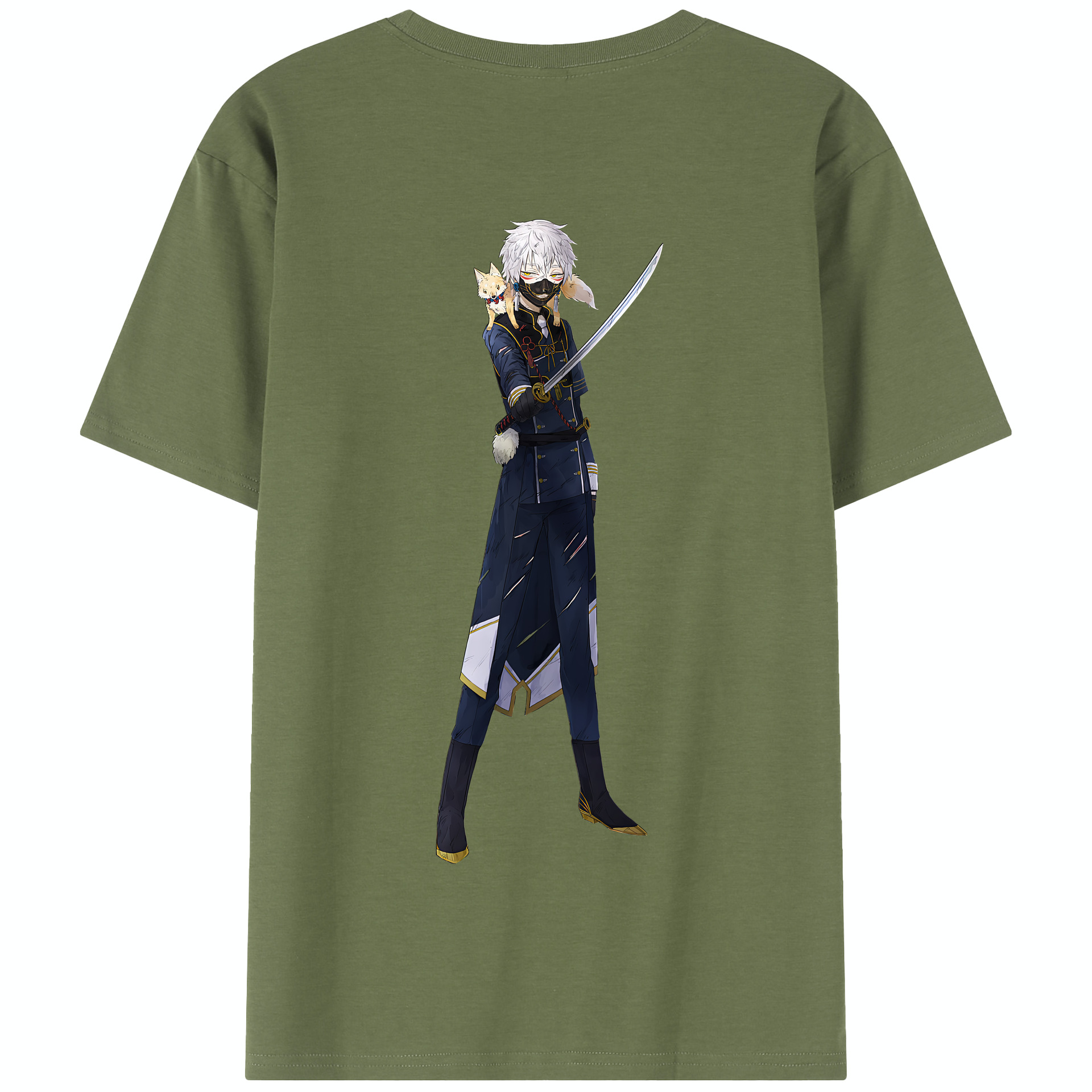 （画像用） 刀剣乱舞 Touken Ranbu 綿100％半袖Tシャツ（背面プリント）